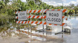 Hurricane Flooding Road Signs