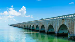 Long Bridge at Florida Key s - Historic Overseas Highway And 7 Mile Bridge to get to Key West, Florida, USA