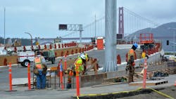 Golden gate bridge work Golden gate bridge work