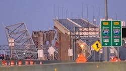 Collapsed Key Bridge Collapsed Key Bridge