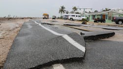 Cracked road in FDOT District 1 following Helene. Cracked road in FDOT District 1 following Helene.