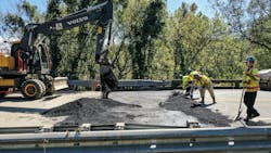 SCDOT workers repairing roads impacted by storms. SCDOT workers repairing roads impacted by storms.
