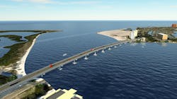 Big Carlos Bridge rendering. Big Carlos Bridge rendering.