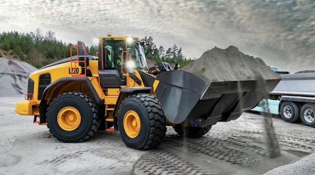 Volvo L220, one of the five wheel loaders that have seen upgrades.