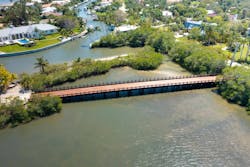 Finished Mandalay vehicular timber bridge. Finished Mandalay vehicular timber bridge.