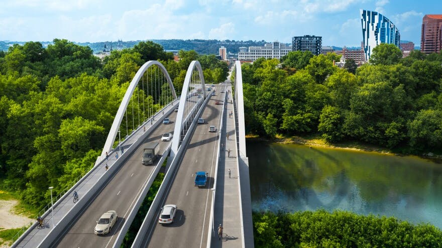 Fourth Street Bridge rendering.