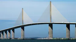 The Sunshine Skyway Bridge in Florida's Lower Tampa Bay.