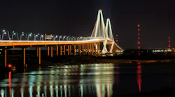Arthur Ravenel Jr. Bridge in Charleston, S.C. spanning the Cooper River.
