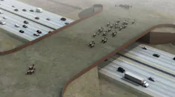 Rendering of the Greenland Wildlife Overpass.