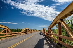 Pony Bridge, also known as the William H. Murray Bridge, on Route 66 in Oklahoma. Pony Bridge, also known as the William H. Murray Bridge, on Route 66 in Oklahoma.