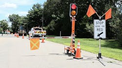 The automated flagger assistance devices adopted by the Connecticut Department of Transportation to increase work zone safety. The automated flagger assistance devices adopted by the Connecticut Department of Transportation to increase work zone safety.