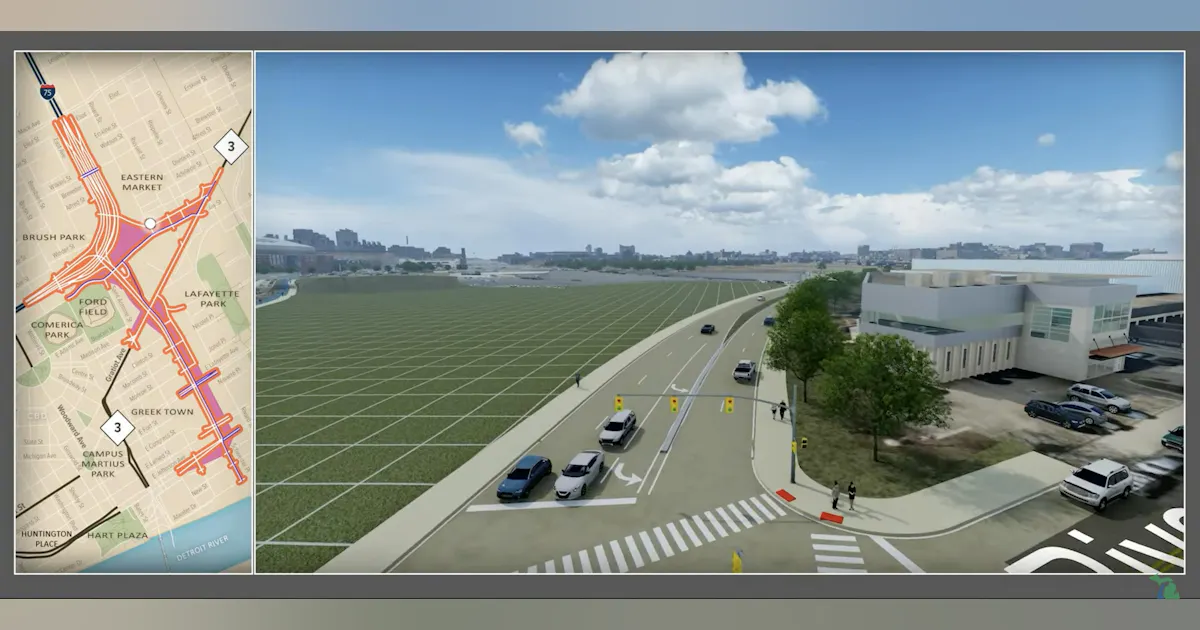 Interstate Detroit Michigan DOT Pauses Controversial Detroit I-375 Project | Roads & Bridges