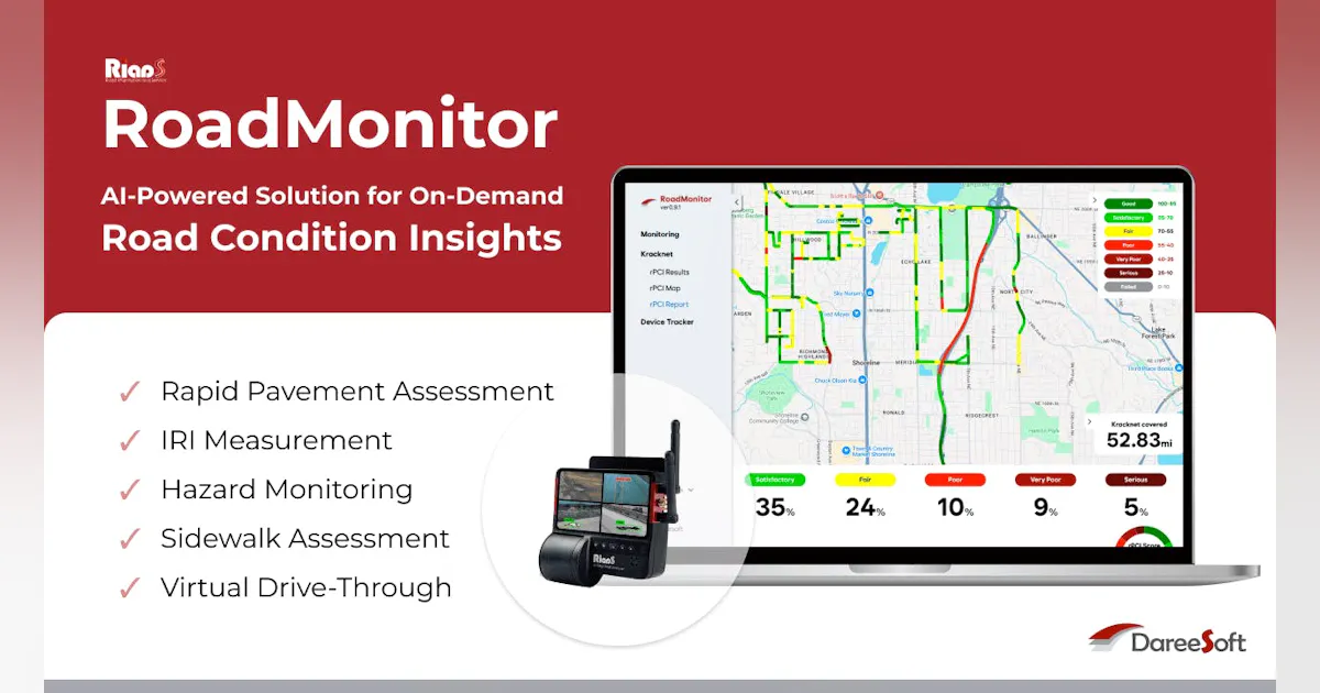 Road Analysis RoadMonitor: AI-powered Solution for Pavement Condition Assessment ...