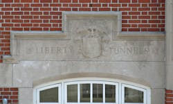 The inscription over the Liberty Tunnels ventilation plant entrance on Mount Washington in Pittsburgh, Pennsylvania. The inscription over the Liberty Tunnels ventilation plant entrance on Mount Washington in Pittsburgh, Pennsylvania.
