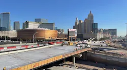 Construction on the Interstate 15/Tropicana Avenue project in Las Vegas, Nevada, in November 2024.