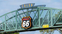 The 11th Street Bridge over Route 66 in Tulsa, Oklahoma.