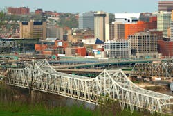 The Brent Spence Bridge connecting Cincinnati, Ohio and Northern Kentucky. The Brent Spence Bridge connecting Cincinnati, Ohio and Northern Kentucky.