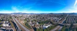 An aerial view of Springfield, Oregon. An aerial view of Springfield, Oregon.