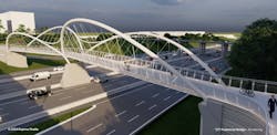 A rendering of the incoming Rail Trail Bridge that will serve pedestrians and cyclists. A rendering of the incoming Rail Trail Bridge that will serve pedestrians and cyclists.