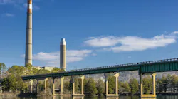 A view of the Edgemoor Road Bridge over the Clinch River in Anderson County, Tennessee.