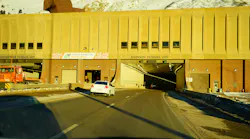 The Eisenhower-Johnson Memorial Tunnels along Interstate 70 in Colorado.
