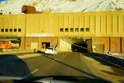 The Eisenhower-Johnson Memorial Tunnels along Interstate 70 in Colorado. The Eisenhower-Johnson Memorial Tunnels along Interstate 70 in Colorado.