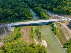 The King Avenue/Grandin Road Bridge in South Lebanon, Ohio. The King Avenue/Grandin Road Bridge in South Lebanon, Ohio.