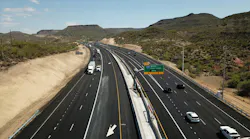 An aerial view of the 'Flex Lanes' installed along Interstate-17 in Maricopa and Yavapai counties in Arizona.