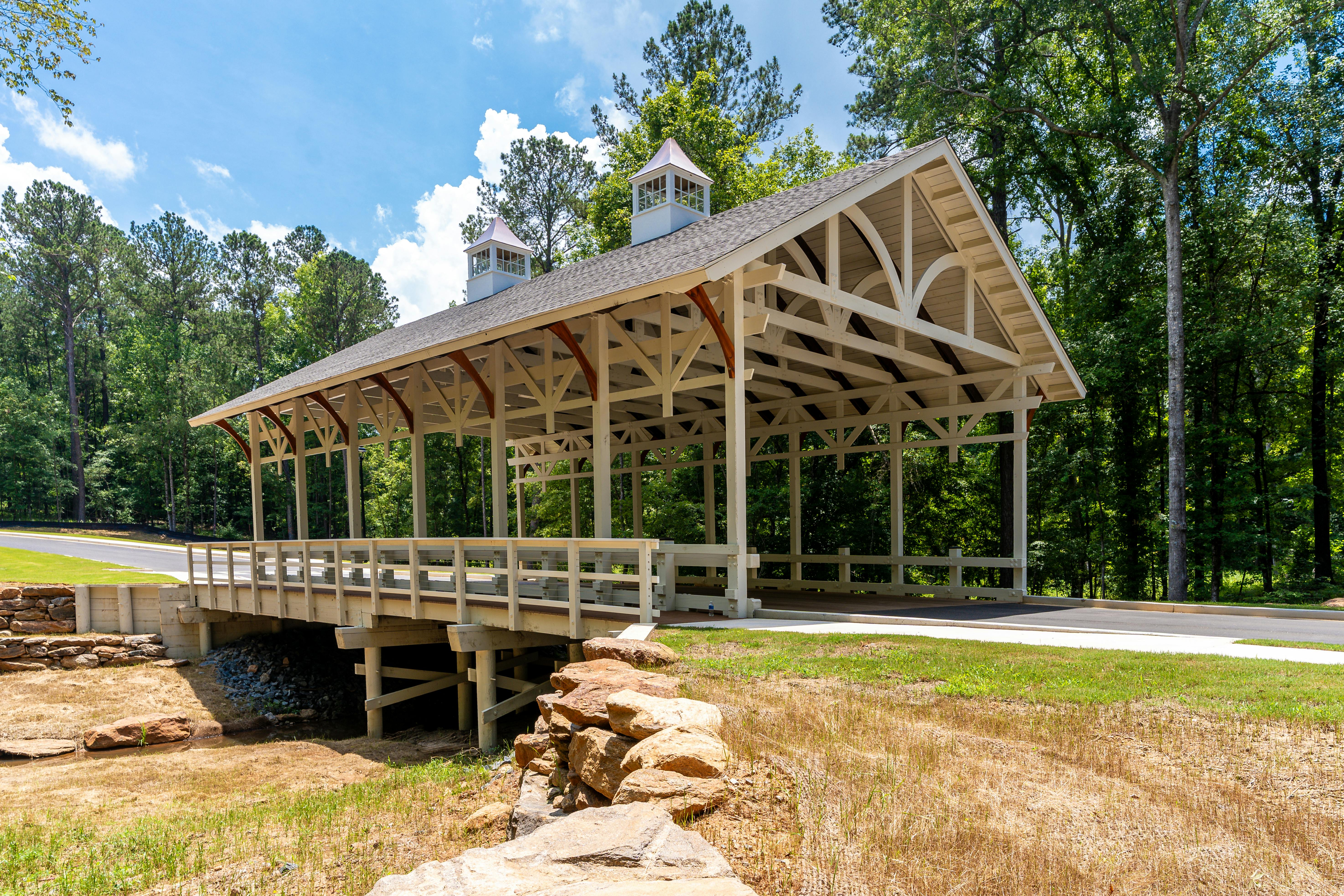 A view of the Bowman Road Covered Bridge in Macon, Ga.