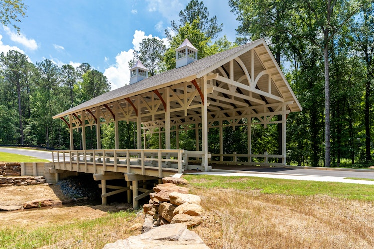 A view of the Bowman Road Covered Bridge in Macon, Ga.