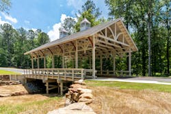 A view of the Bowman Road Covered Bridge in Macon, Ga. A view of the Bowman Road Covered Bridge in Macon, Ga.
