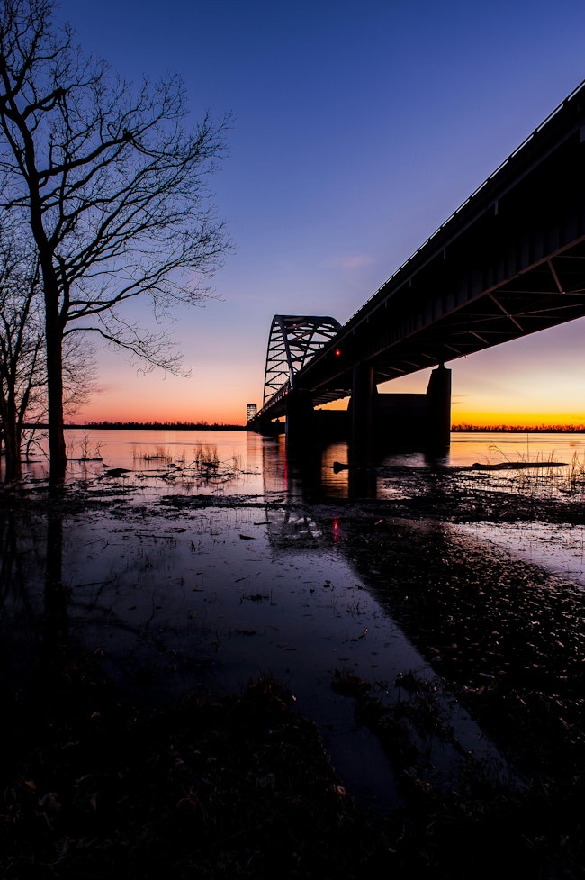The Ohio River Bridge connecting Paducah, Ky., and Metropolis, Ill.