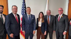 ATSSA leaders are pictured with Transportation Secretary Sean Duffy.