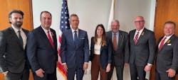 ATSSA leaders are pictured with Transportation Secretary Sean Duffy. ATSSA leaders are pictured with Transportation Secretary Sean Duffy.