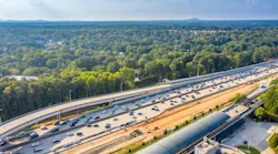 An aerial view of Georgia Highway 400.