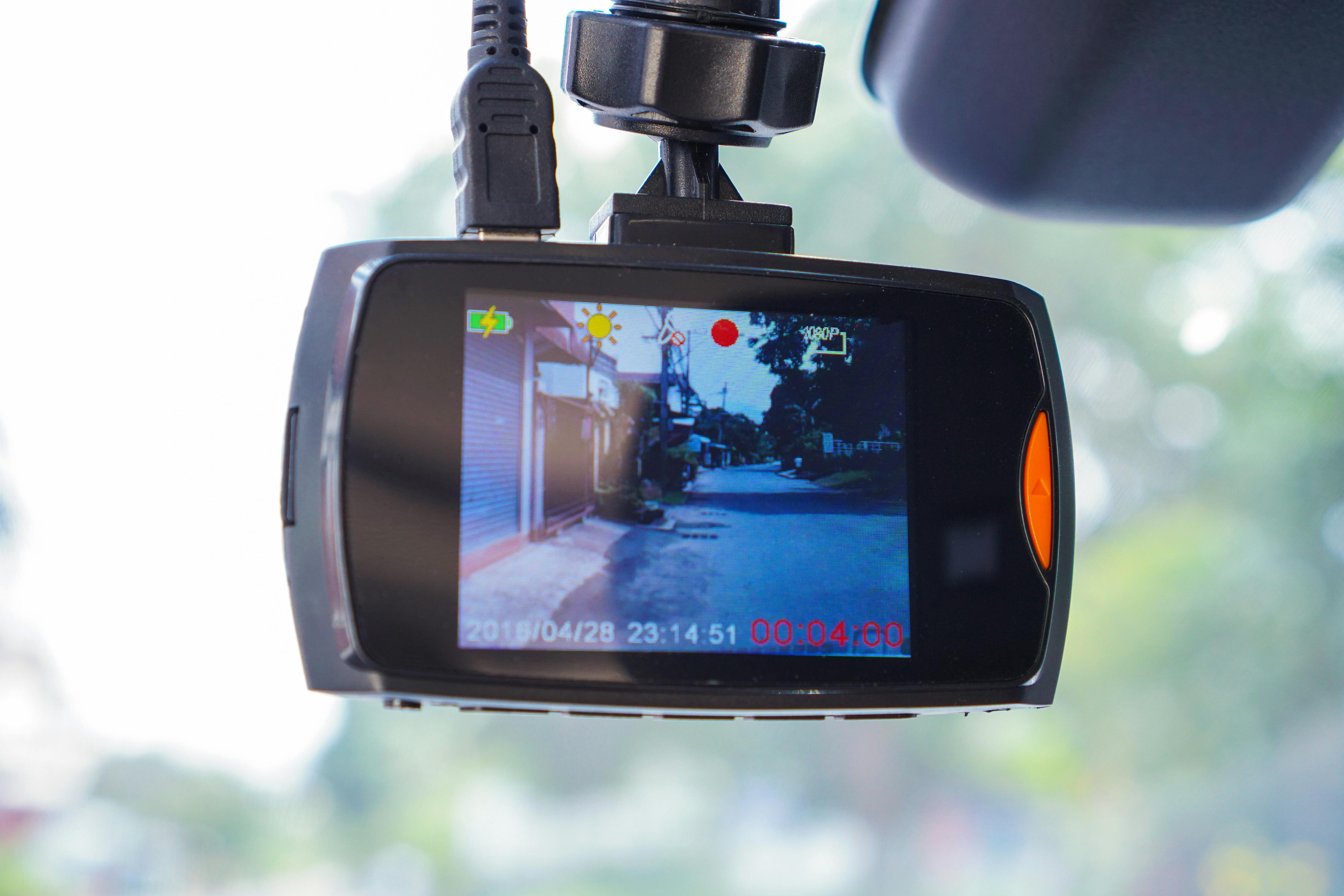 A dashcam recording from inside the vehicle.
