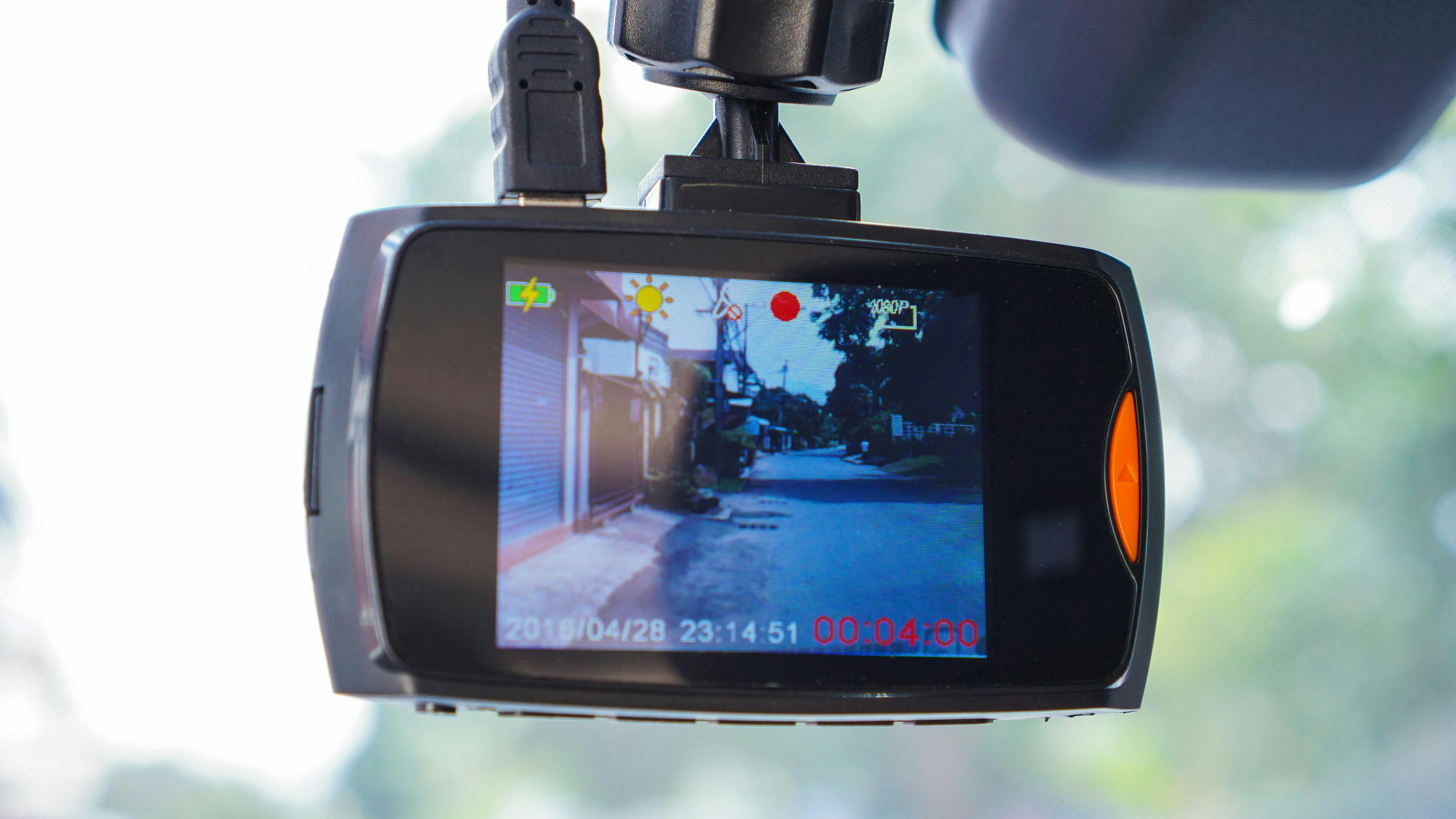 A dashcam recording from inside the vehicle.