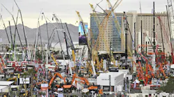 A view of the outside of the Las Vegas Convention Center during CONEXPO-CON/AGG 2023.