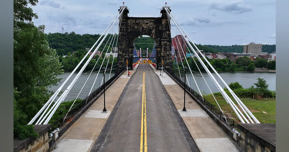 Wheeling Suspension Bridge To Become Pedestrian-Only After Structural ...