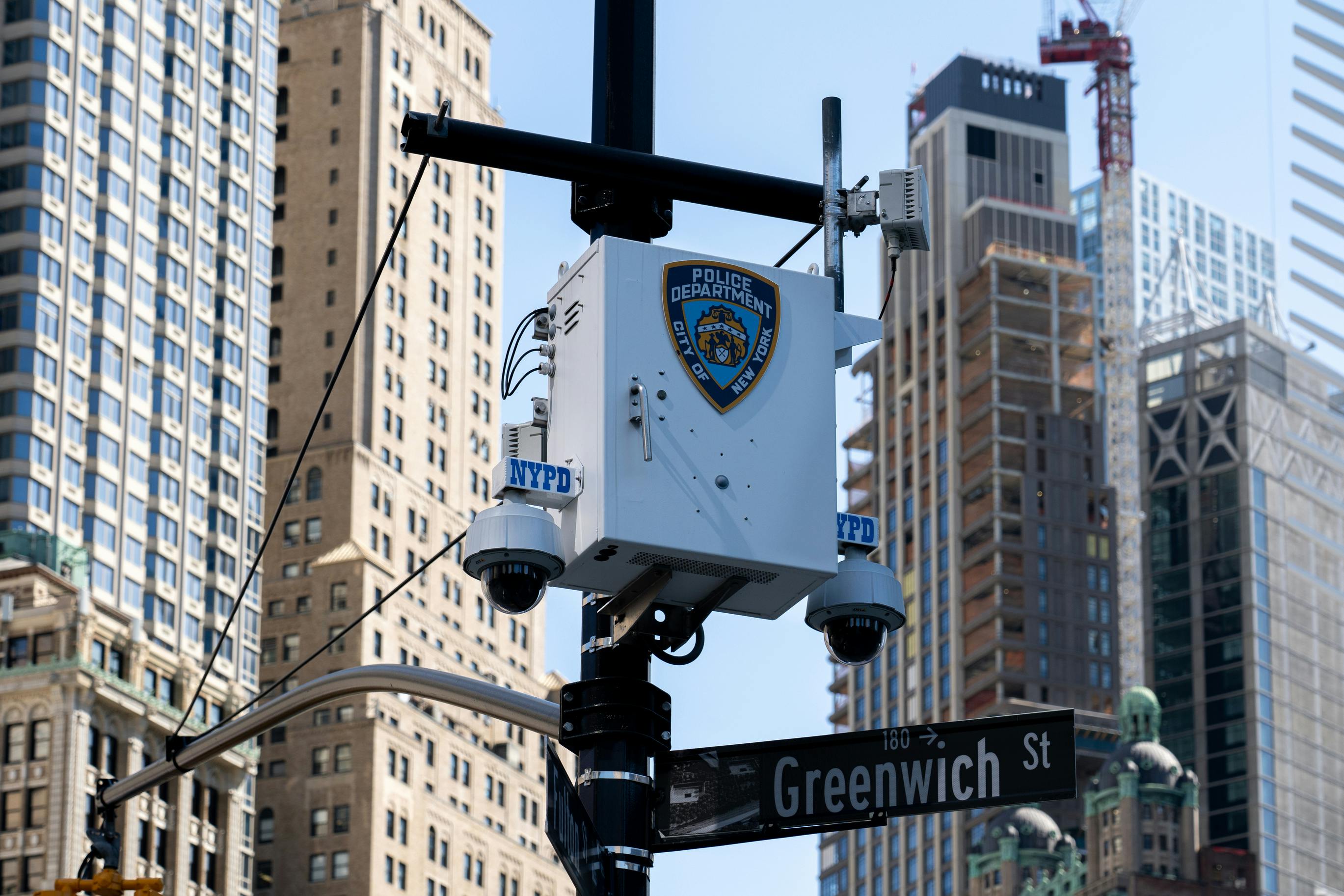 Surveillance Cameras in Manhattan, NYC.