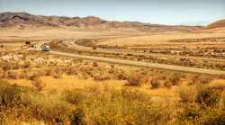 Western Utah Landscape and Interstate I-80.