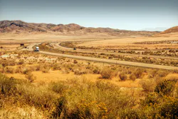Western Utah Landscape and Interstate I-80. Western Utah Landscape and Interstate I-80.