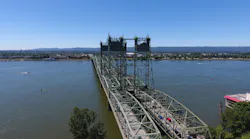 I-5 Bridge Between Portland Oregon and Vancouver Washington.