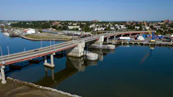 A bridge in Casco Bay, Maine. A bridge in Casco Bay, Maine.