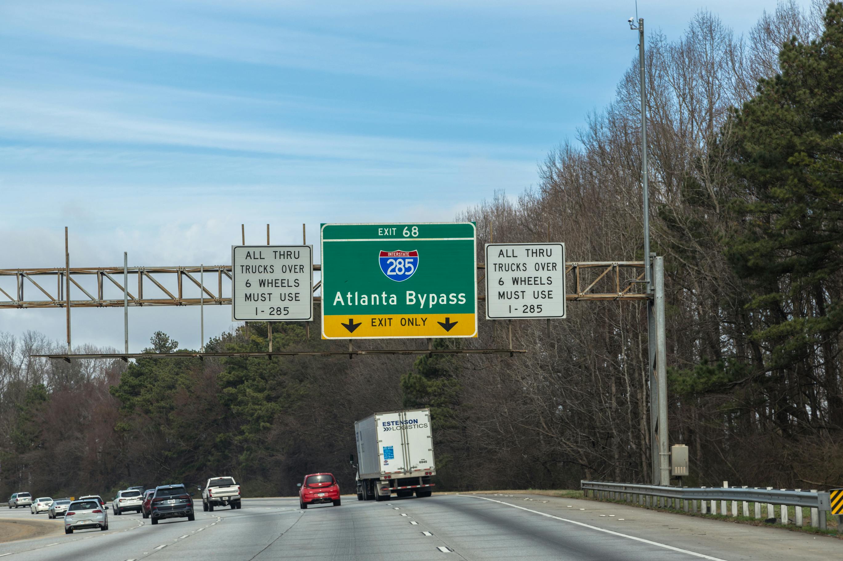Atlanta Georgia Interstate 285 Bypass Sign