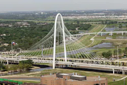 The Margaret Hunt Bridge in Dallas, Texas The Margaret Hunt Bridge in Dallas, Texas