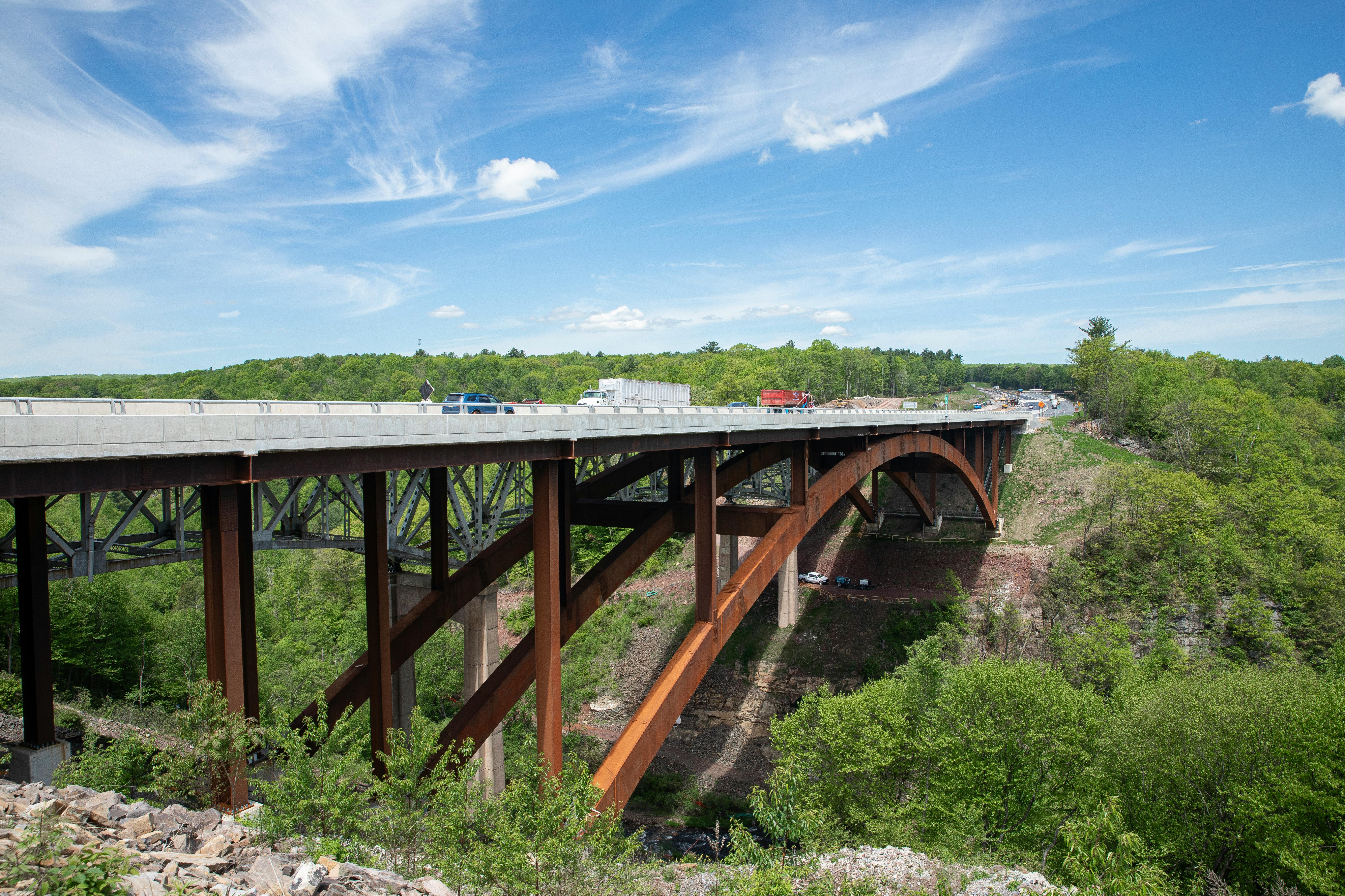 The new Hawk Falls Bridge in Carbon County, Pa.