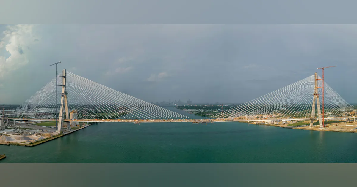 Howe Pattern Bridge Construction Is Nearly Complete, but Gordie Howe Bridge Still Awaits ...