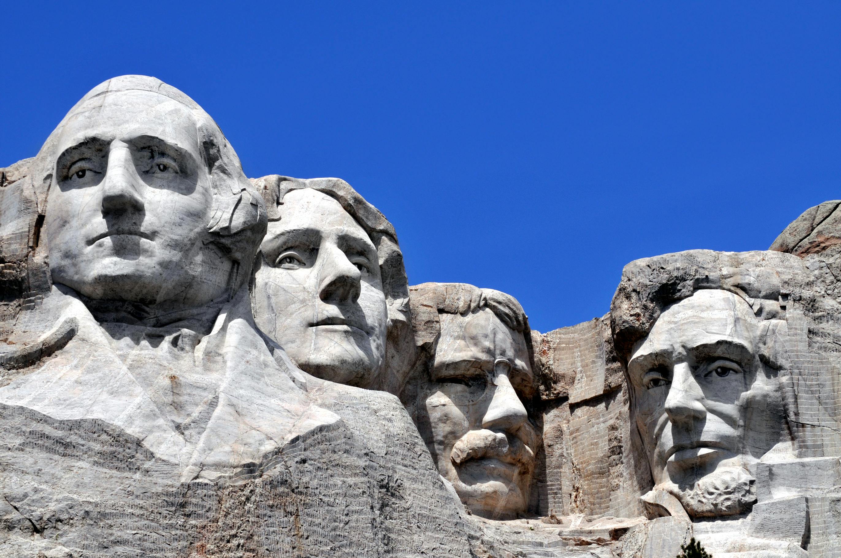 Mount Rushmore in South Dakota.