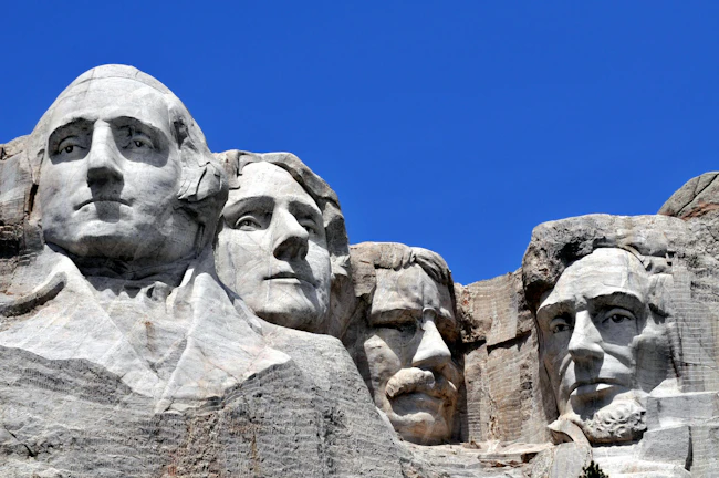 Mount Rushmore in South Dakota.